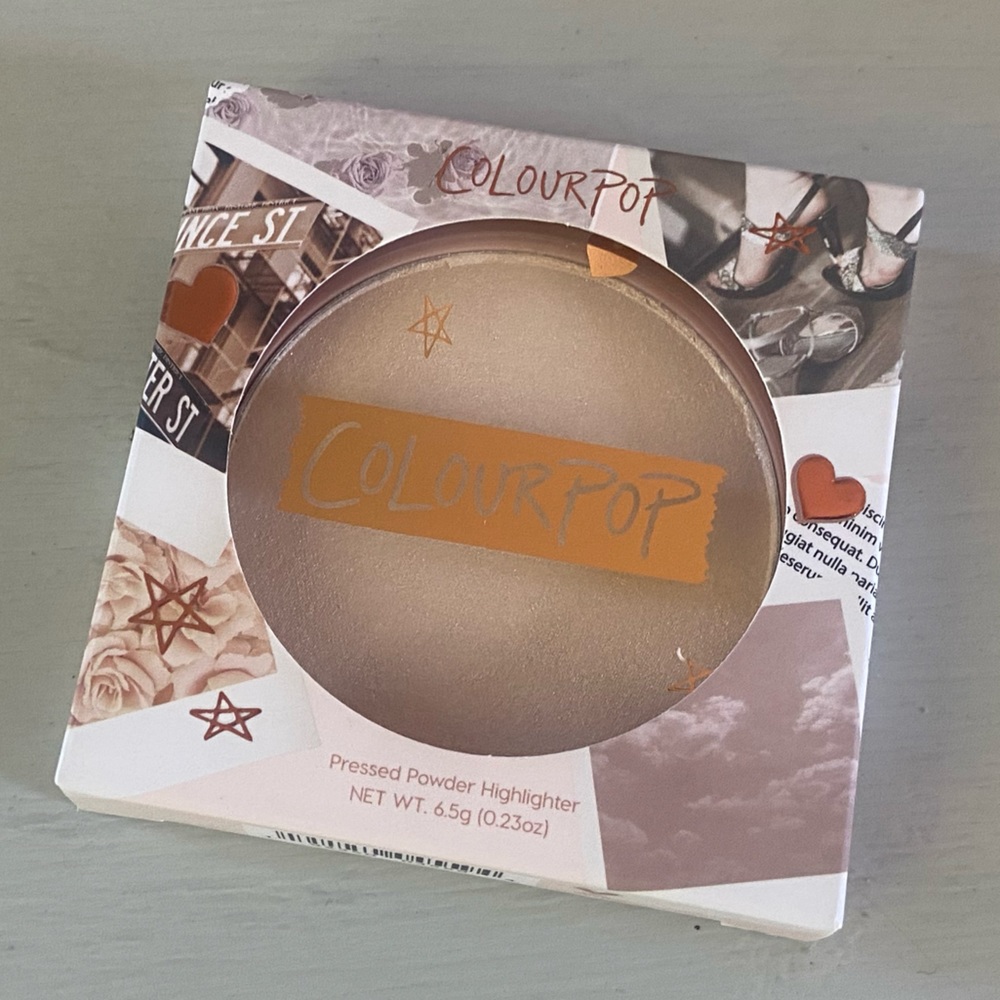 NWT ColourPop Pressed Powder Highlighter Shade Vanilla Bean
